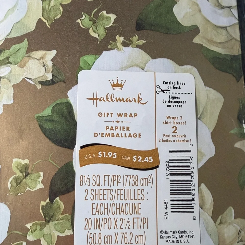 5/$25 VINTAGE Birthday Wrapping Paper Flowers